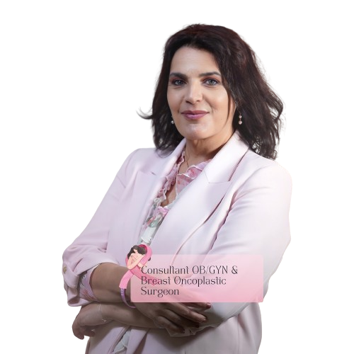 Dr. Rita Sakr - Contact Card for Patients in UAE: Includes email, phone number, professional photo, location, and social media links.